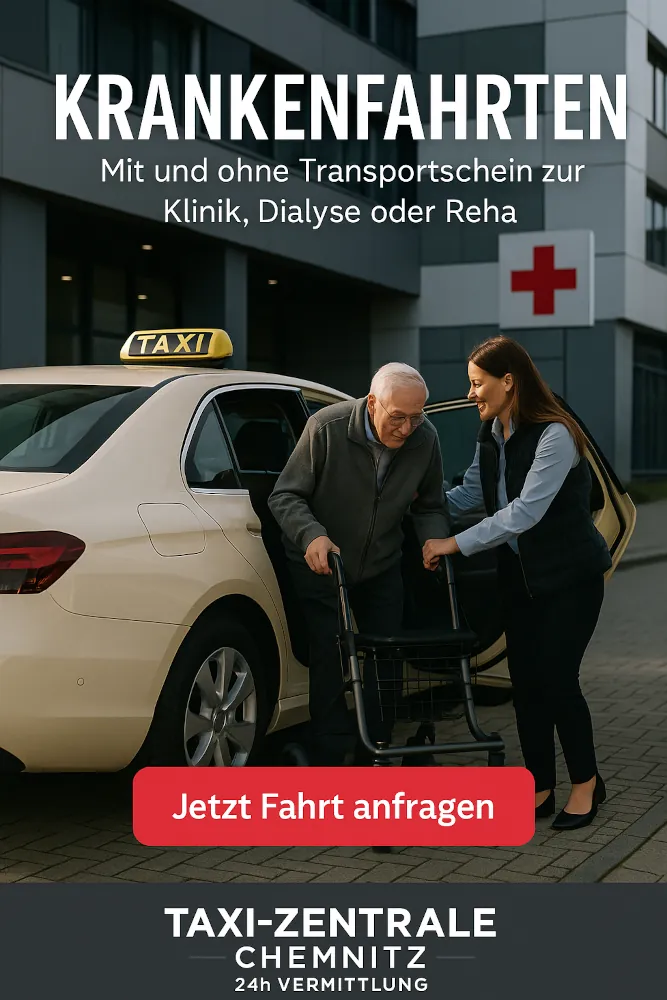 Krankenfahrt & Klinik-Taxi Chemnitz mit Transportschein